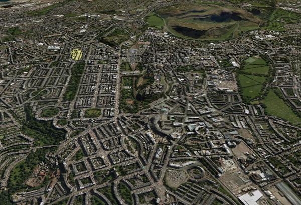Air View of Edinburgh
